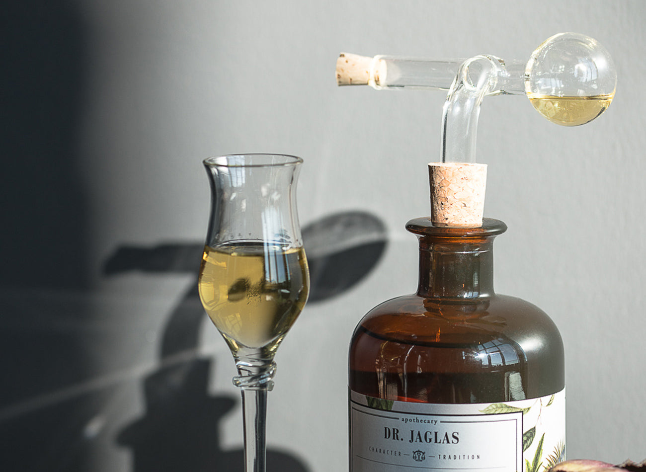 Dr Jaglas Dosierer an der Flasche