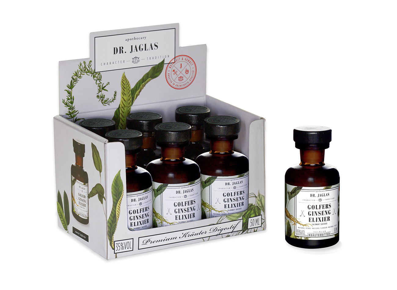 Dr Jaglas Golfers Ginseng Elixier im sechser Set