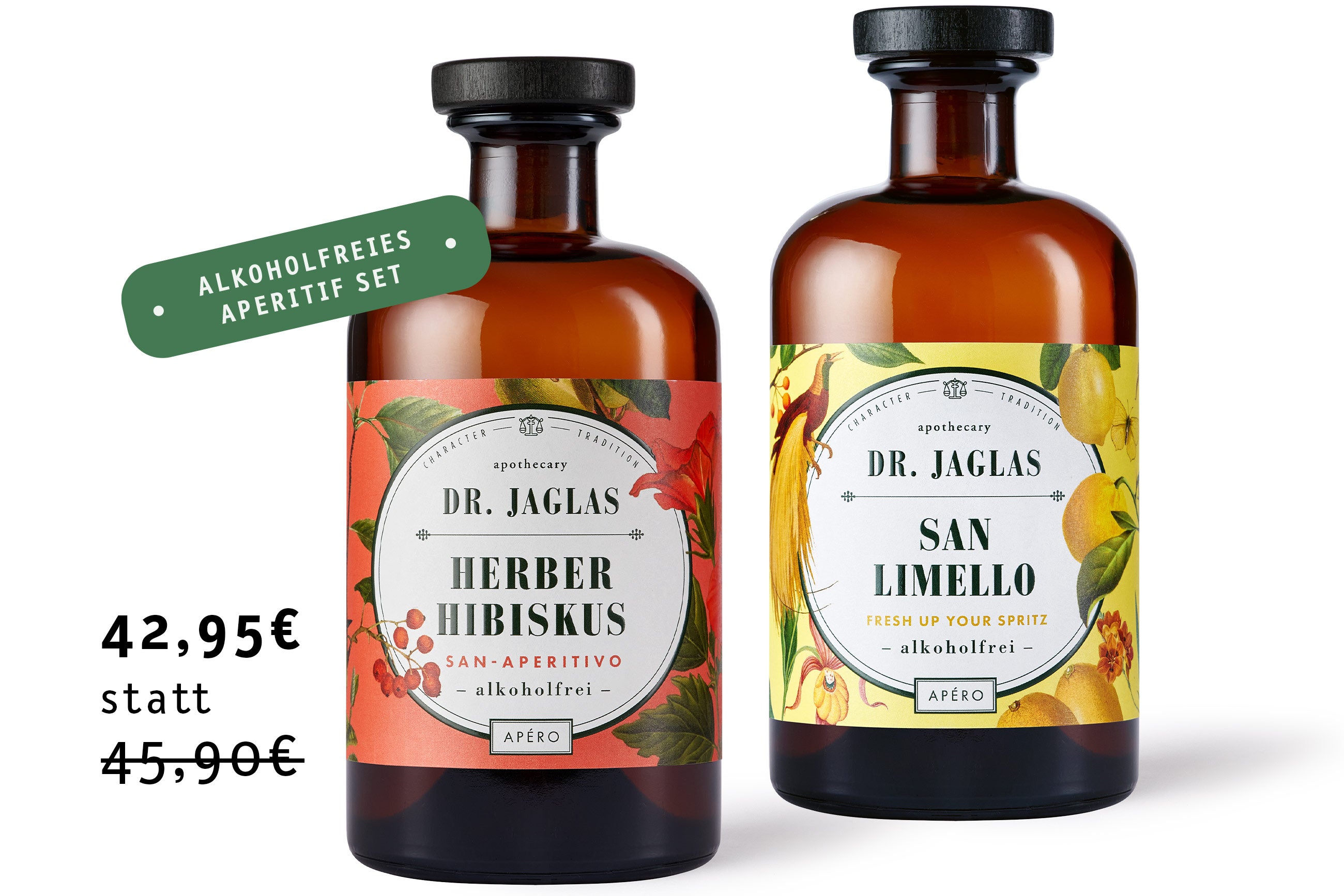 Alkoholfreies Aperitif Set mit San Limello und Herber Hibiskus