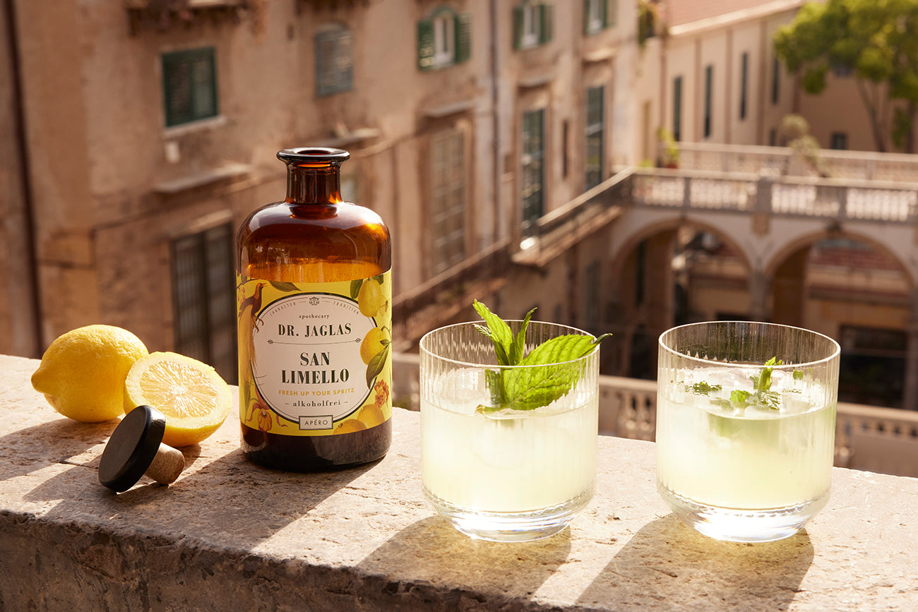 Dr Jaglas San Limello - Angerichtet als Alkoholfreier Limoncello