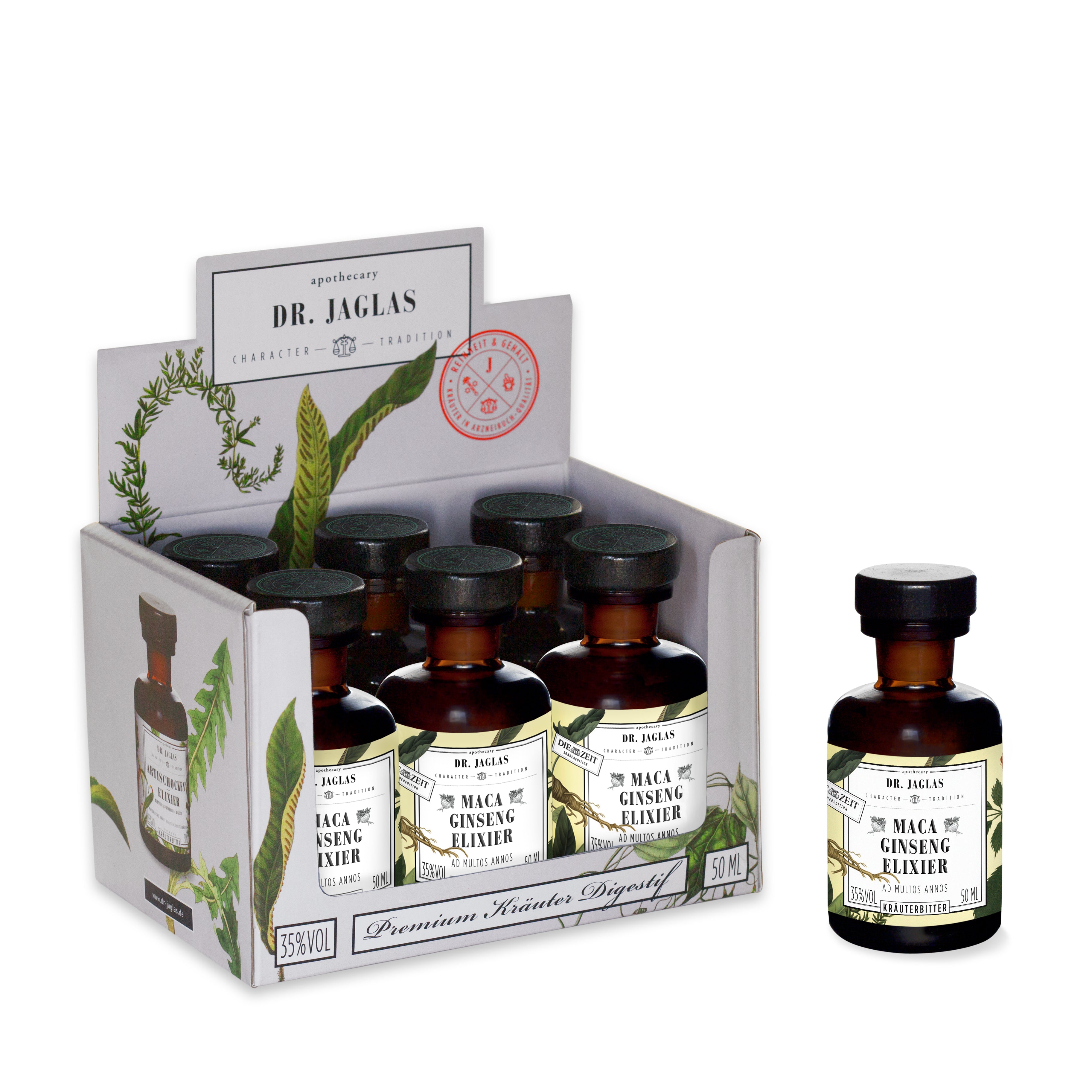 Dr Jaglas Maca Ginseng Elixier - sechser Set