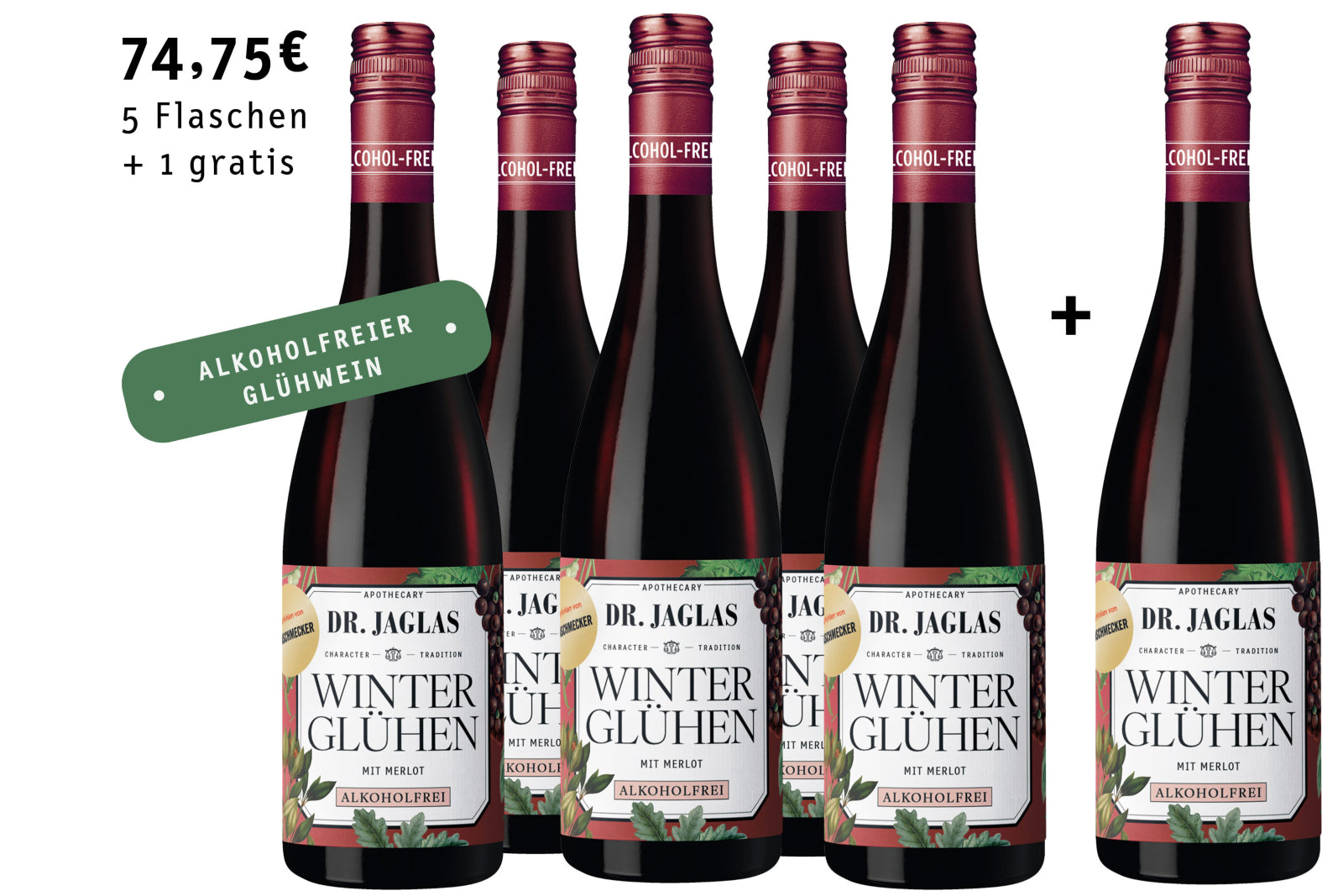 Winter-Glühen rot (limitiert) - 5 + 1 Bundle